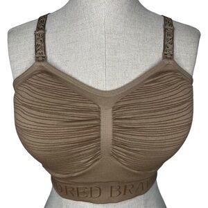 Kindred Bravely Sublime Pumping Nursing Bra sz M Medium * Latte Beige Maternity